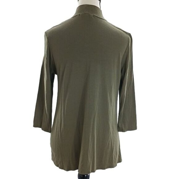 Altar'd State Top Womens Size Small Olive Green Cactus Graphic Keyhole Tunic - Picture 5 of 7